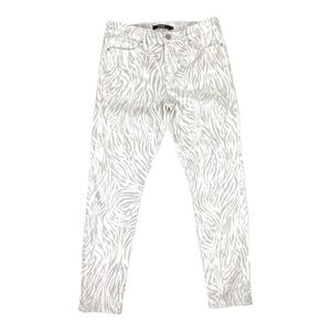 Hudson Jeans Nico Skinny Ankle Jeans Distorted Zebra Size 31